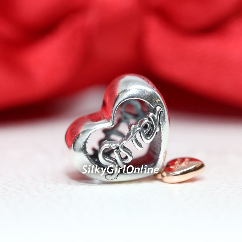 Pandora Love You Sister Heart Charm 782244C00